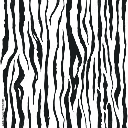 Seamless vector zebra pattern. Trendy stylish wild stripes print. Animal print background for fabric, textile, design, advertising banner etc.