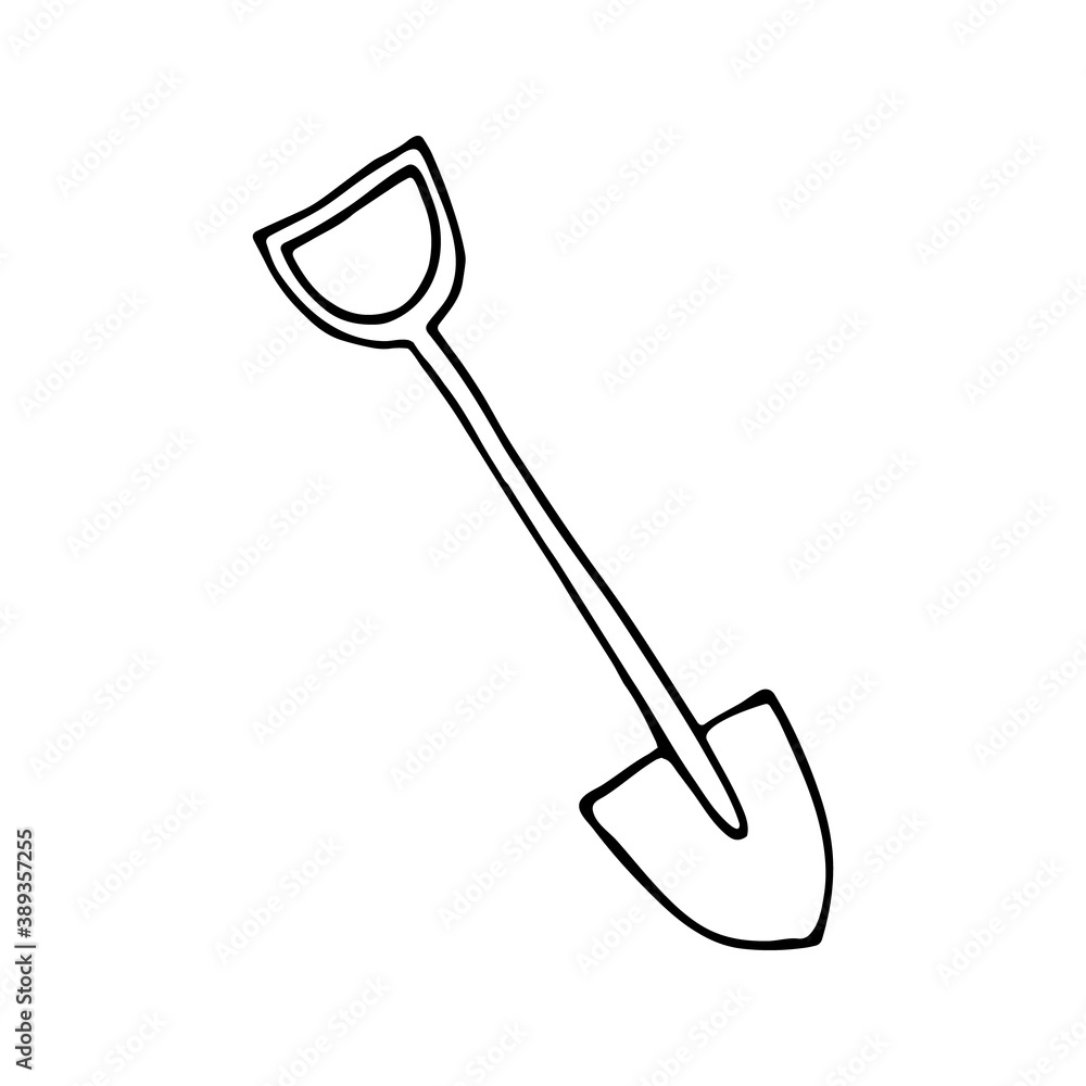 Hand drawn vector campfire axe, travel clipart. Isolated on white background drawing for prints, poster, cute stationery, travel design. High quality illustration