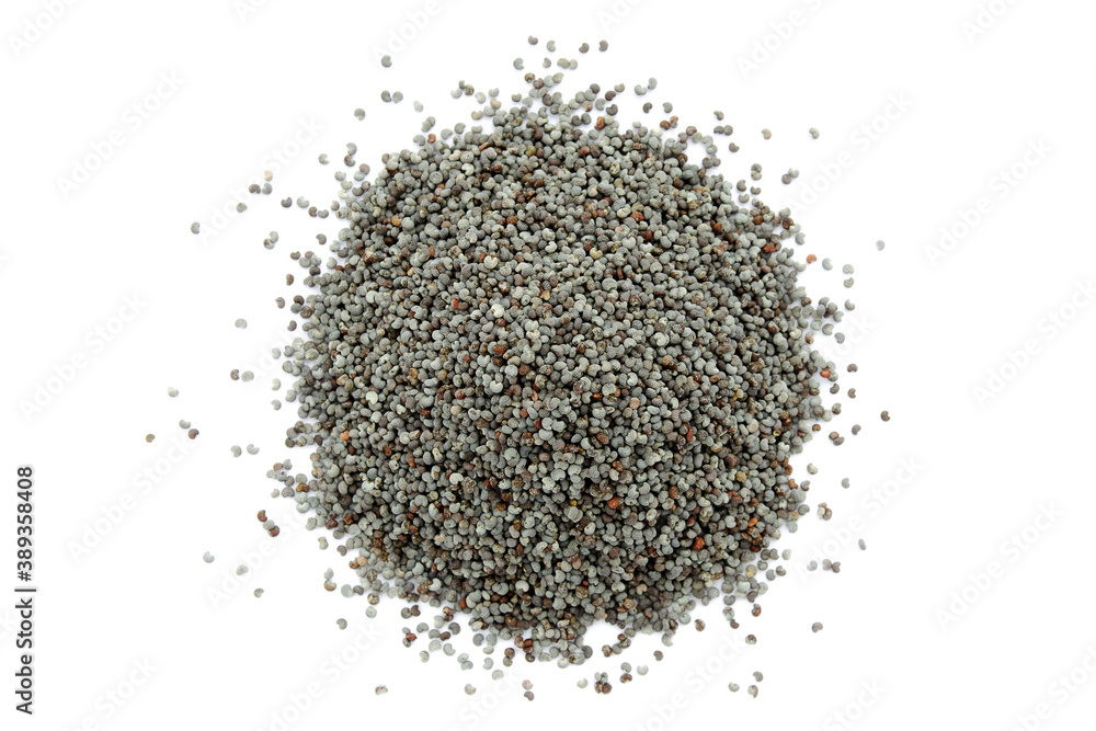 Blue poppy seeds isolated on white background, top view. Heap of poppy seeds isolated on white background. Small poppy seeds in a heap, top view. Poppy seeds isolated on white background. Blue poppy seeds isolated on white background, top view. Heap of poppy seeds isolated on white background. Small poppy seeds in a heap, top view. Poppy seeds isolated on white background.
