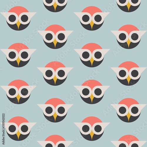 seamless owl pattern 6