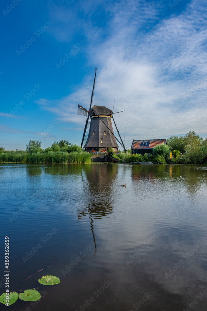 Windmills of Kinderdijk in the Netherlands