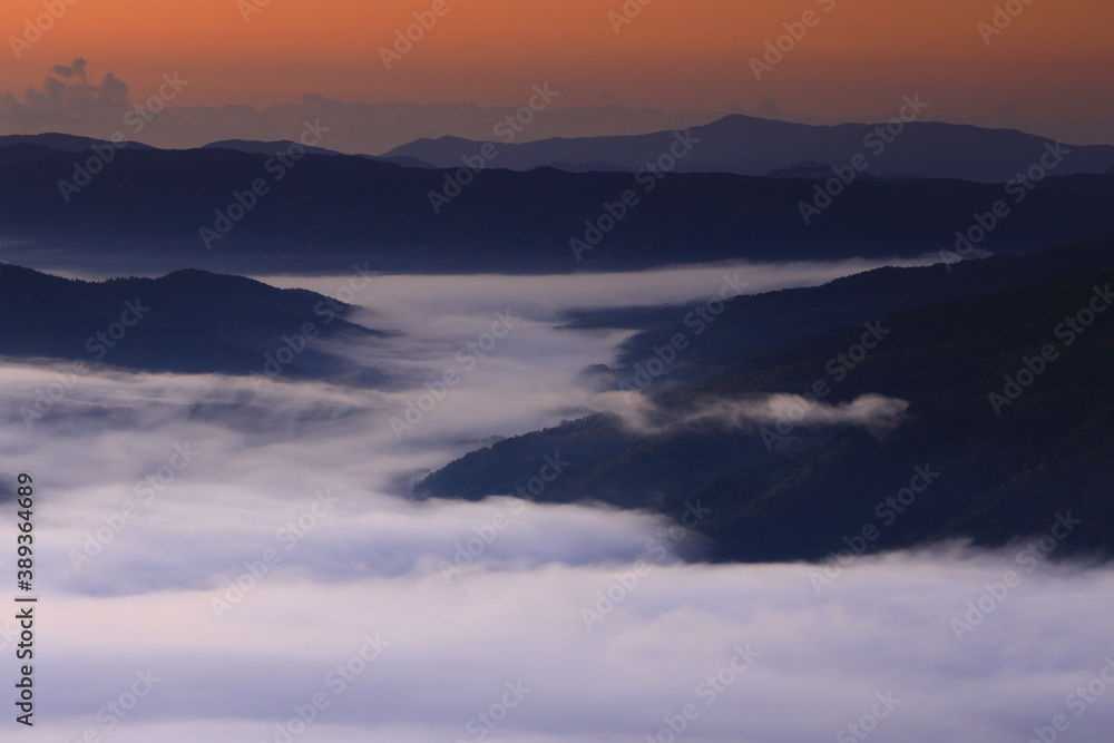 高清水展望台からの雲海
