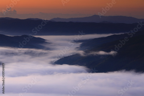 高清水展望台からの雲海