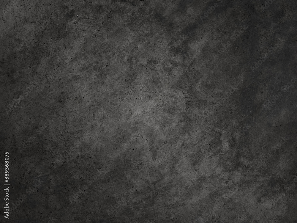 Fototapeta premium Dark cement wall background in vintage style