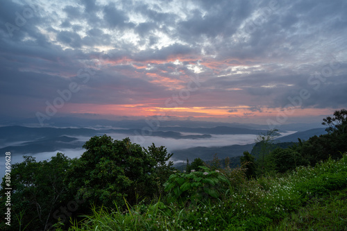View See Mist Sri Nan National Park Doi Samer Dao Nan province Thailand