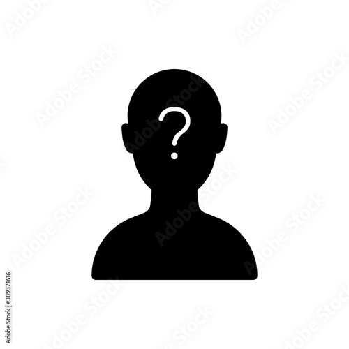 minimal black anonymous icon