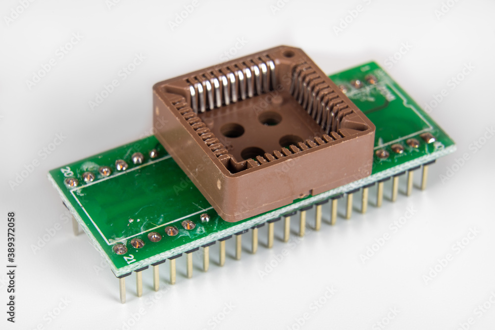 Cirquit board isolated on white background