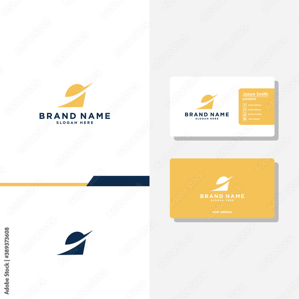 Letter P B D geometric concept logo designs business card