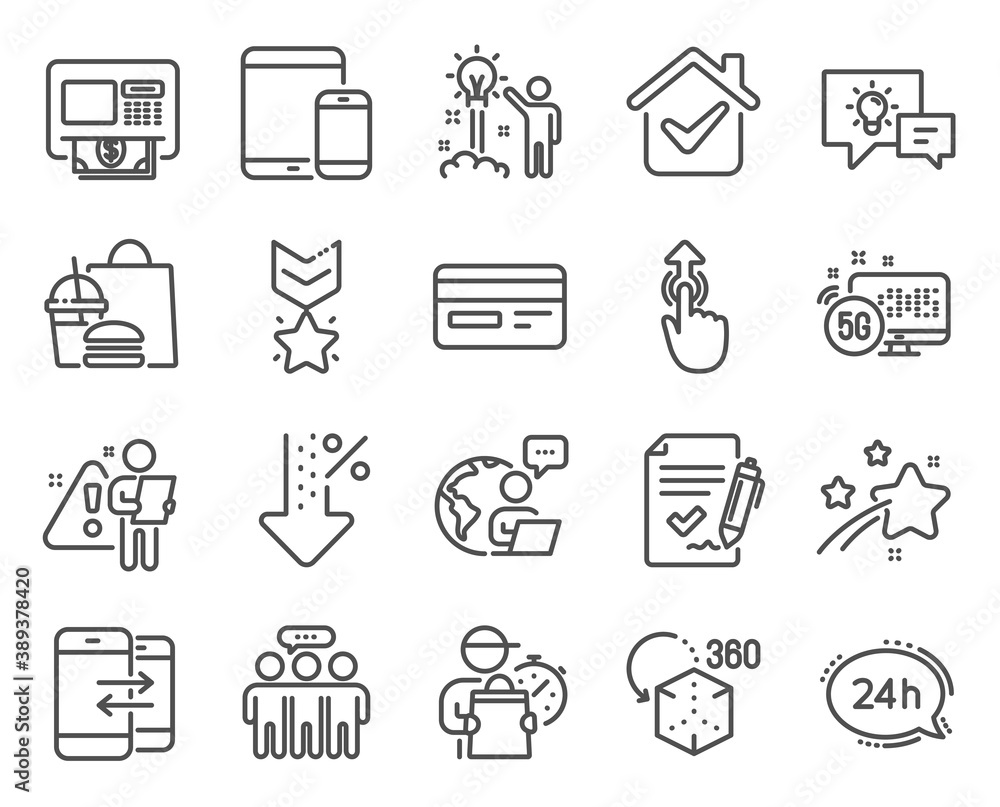 Technology icons set. Included icon as Atm, Augmented reality, Approved agreement signs. Mobile devices, Credit card, Winner medal symbols. 5g internet, Employees group, Low percent. Vector Technology icons set. Included icon as Atm, Augmented reality, Approved agreement signs. Mobile devices, Credit card, Winner medal symbols. 5g internet, Employees group, Low percent. Vector