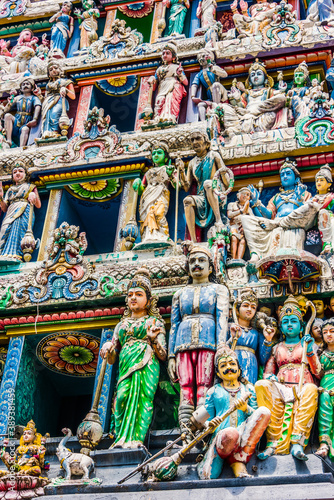 Sri Mariamman Temple, located in Chinatown district in Singapore