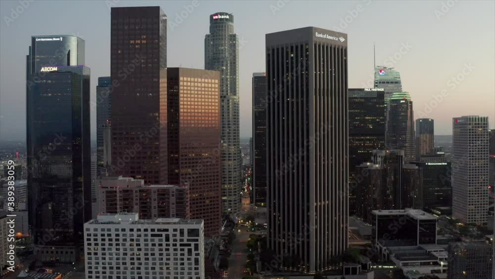 DTLA Downtown Los Angeles California Drone View DTLA Downtown Los Angeles California Drone View