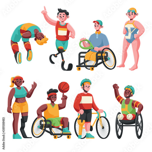Paralympic Character Set Colection