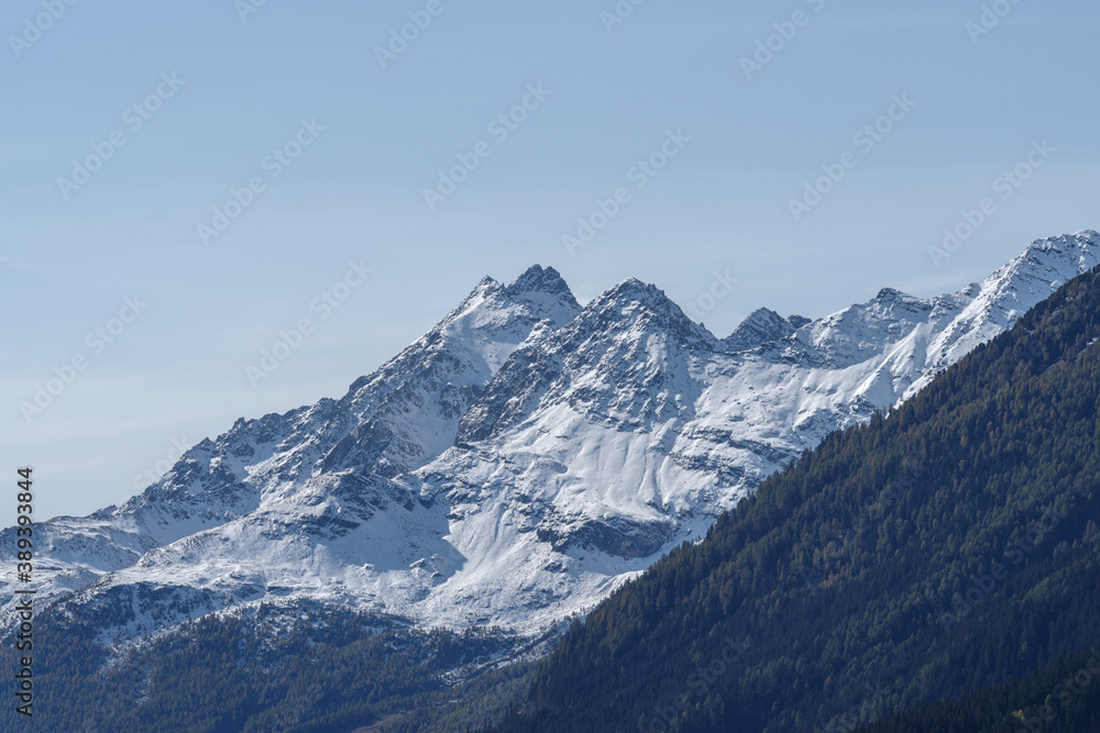 Braulio valley mountain range, Sondrio province, Valtellina, Lombardy, Italy