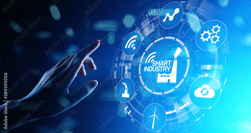 Smart industry 4.0, automation and optimisation concept on virtual. Business and modern technology concept. Smart industry 4.0, automation and optimisation concept on virtual. Business and modern technology concept.
