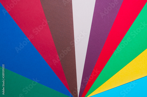 graphic pattern from sheets of colored paper