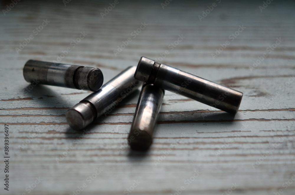 Obraz premium Photo of cut off car valve tips