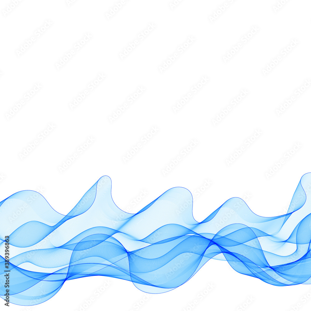 blue wave. abstract background. advertising layout. Design for brochure, banner flyer and more. eps 10