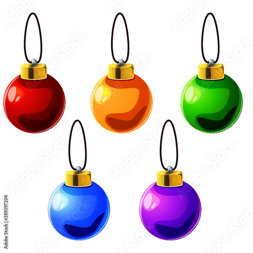 Boule de Noël multicolores
