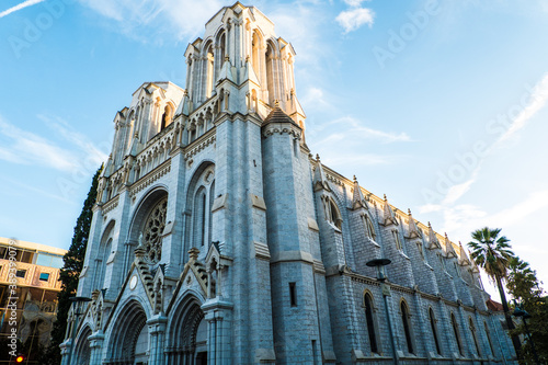 Notre Dame de Nice, neo gothic church in Cote d'Azur, France