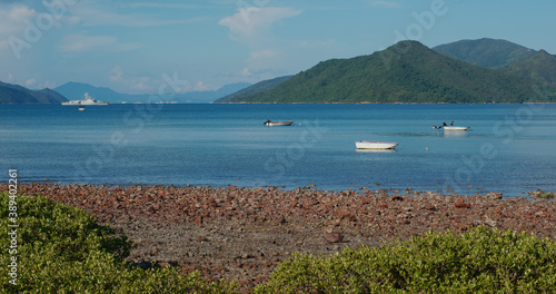 Canvas Print Beautiful mountain with the sea
