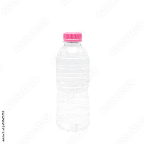 close up of a plastic bottle isolated on white background,Clipping Path