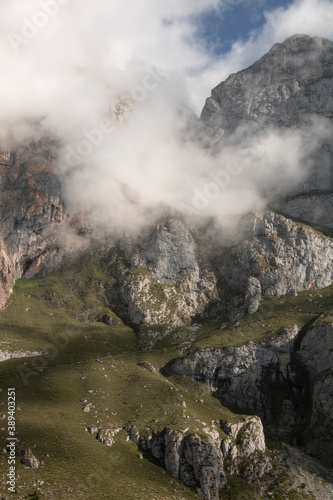 Foggy mountain in Picos de Europa