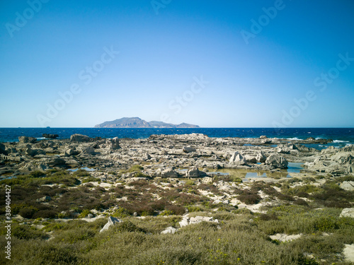 The rocky coast landscape of the island of Favignana in the Egadi islands archipelago © eugpng