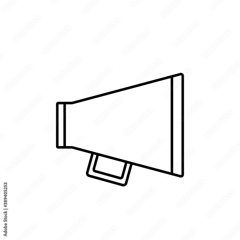 megaphone icon element of movie icon for mobile concept and web apps. Thin line megaphone icon can be used for web and mobile. Premium icon on white background megaphone icon element of movie icon for mobile concept and web apps. Thin line megaphone icon can be used for web and mobile. Premium icon on white background
