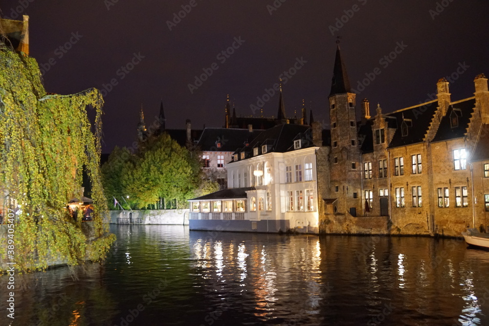 Bruges by night - Rozenhoedkaai