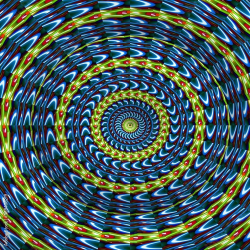 Geometric kaleidoscope, abstract Mosaic Background, colorful Futuristic Background. © t2k4