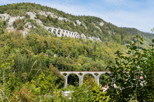 The viaducts of morez in the Jura mountains