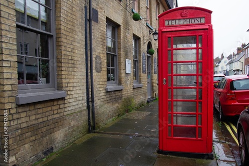 A red telephone box in Bury St. Edmunds  Suffolk