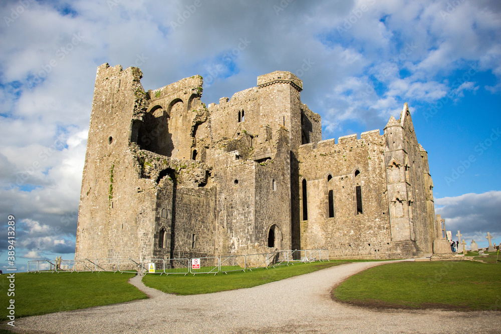 ROCK OF CASHEL, COUNTY TIPPERARY, IRELAND - SEPTEMBER 12, 2018: Rock of Cashel, also known as Cashel of the Kings and St. Patrick's Rock.