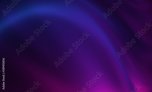 Dark empty abstract background. Bright light lines, waves. Neon laser shapes. Futuristic show.
