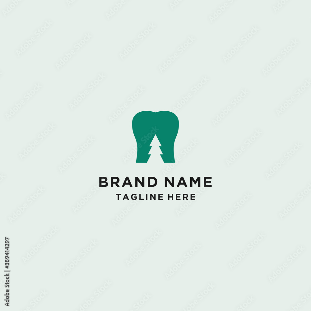 Dental Tree Logo Abstract Design Template Download