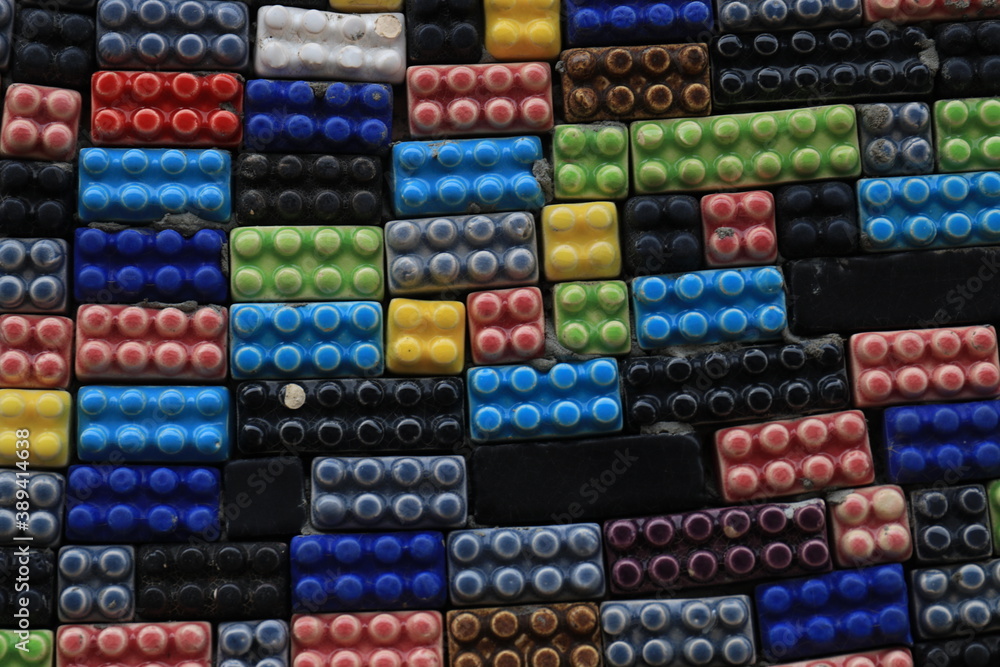 Colorful Tile Blocks for Background