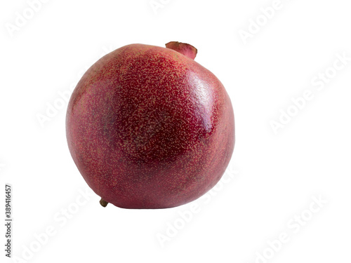 isolated pomegranate on white background photo