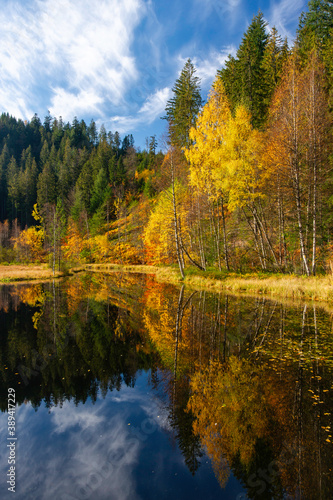 Herbst am Ellbachsee, Schwarzwald photo