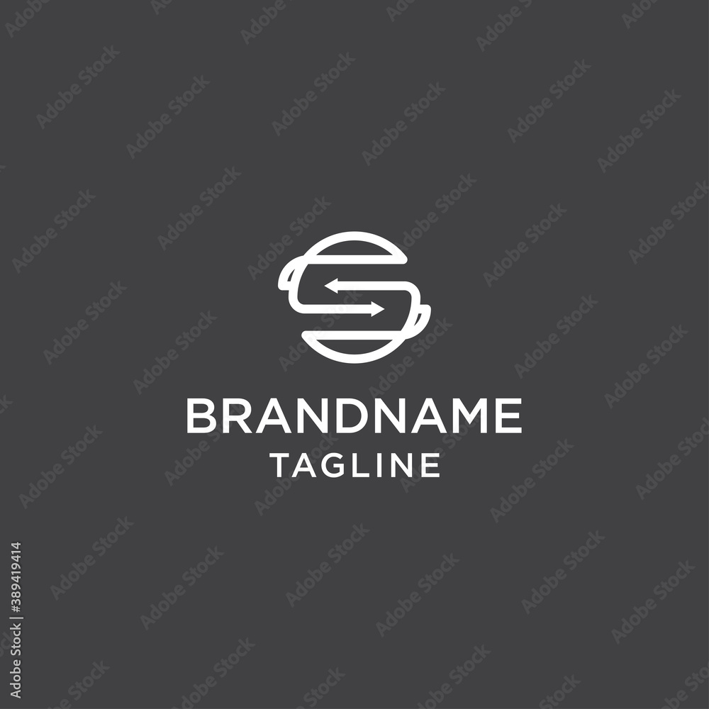 S creative logo in black and white S creative logo in black and white