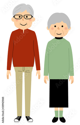 老夫婦 　シニアカップル　高齢者