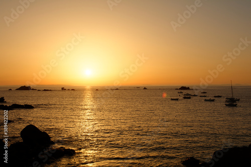 coucher de soleil en Bretagne