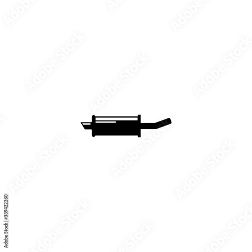 Exhaust muffler icon logo, vector design