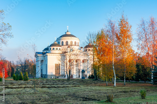 Saint Sophia Cathedral in autumn, Pushkin, Saint Petersburg, Russia