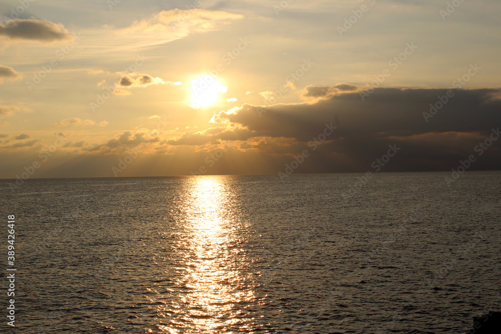 front de mer - coucher de soleil  / Les  Sables d'Olonne