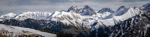 alpines Panorama im Allg  u