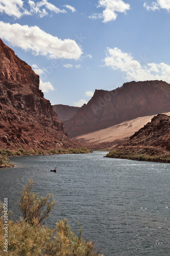  The Colorado river in abrupt coast