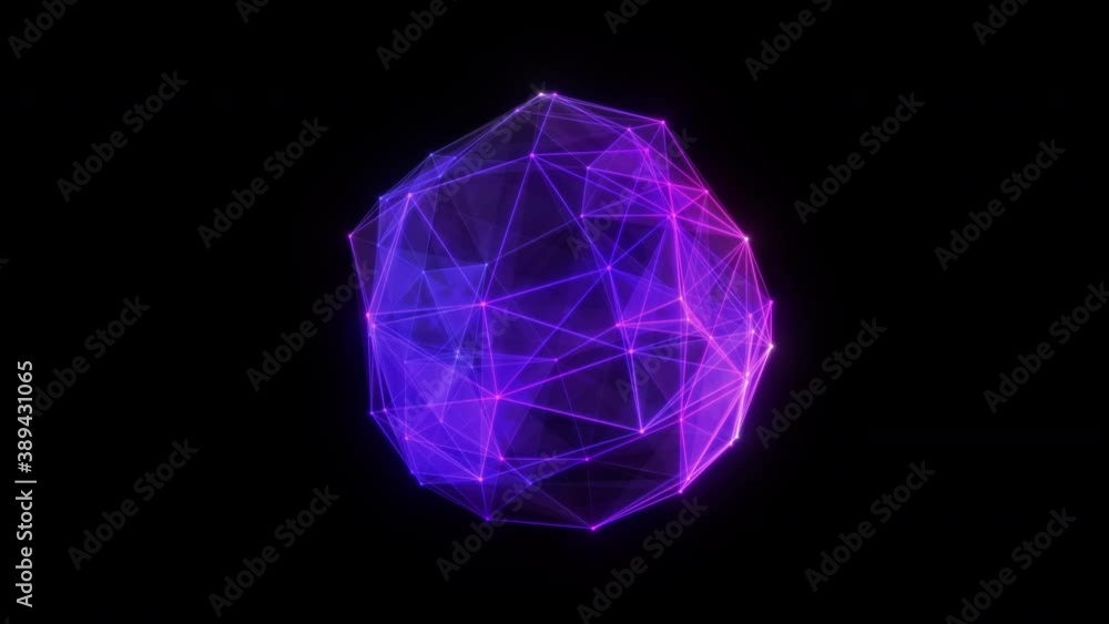 Abstract technology sphere background from animated lines and dots. Looping seamless space geometrical backdrop Abstract technology sphere background from animated lines and dots. Looping seamless space geometrical backdrop