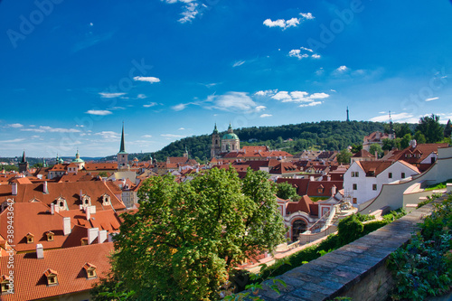 Panoramic view of the town, Prague, Czech Republic.