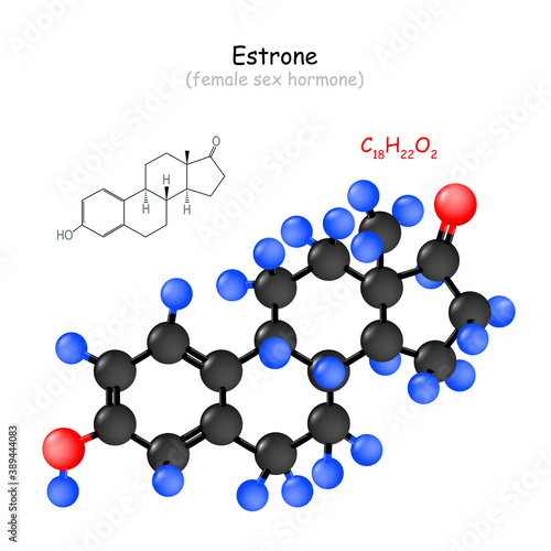 Estrone. female sex hormone. Oestrone