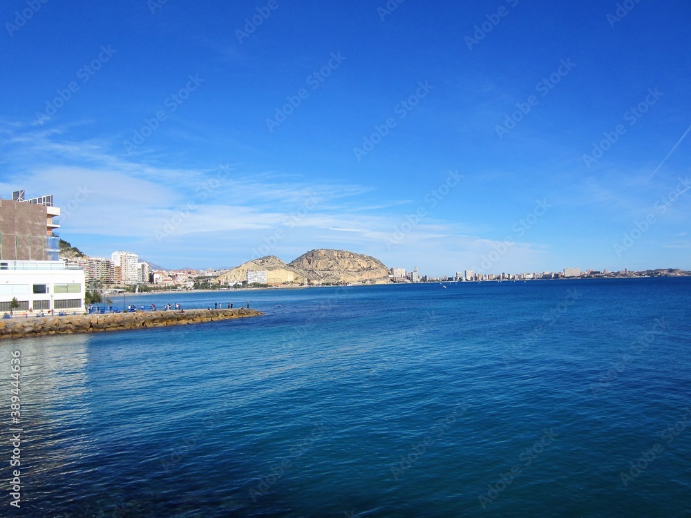 Fototapeta premium Alicante coast from the sea